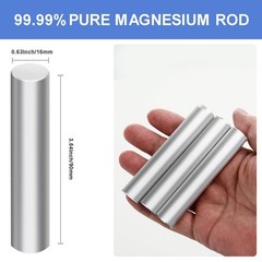 Magnesium Fire Starter Rods 6-Pack 99% Pure, 16x90mm Mg Bar for Camping Survi…