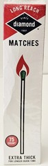 Diamond Extra Long Reach Matches Large Strike On Box Firestarter 75 Count Sealed