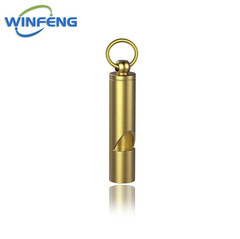 1 pc Brass Wilderness Survival Whistle – Durable Outdoor Safety Gear – NEW