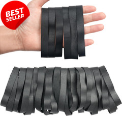 40pc #105 Black Rubber Bands 5.12×0.6 Heavy Duty Wide – US