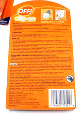 Lot of 4 PKs OFF! Clip-On Mosquito Repellent 2 Refills/Pack 8 Total Sealed New