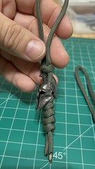 2 Pcs Keychain or knife lanyard Spartan Helmet Bead