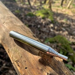 Telescopic Stainless Steel Pocket Bellows | Survival Bushcraft EDC Fire Lighting