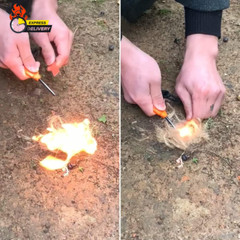 2 Pack Outdoors Mini Magnesium Rod Ferro Rods Emergency Survival Fire Starter Ki