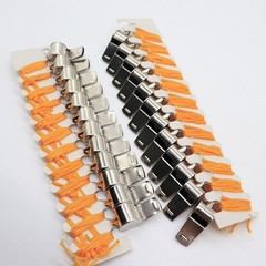 12Pcs Steel Whistles Durable Metal Fan Judge with String for Activity Silver