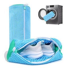 Shoe Washing Machine Bag: Laundry Bag for 15″L x 7″W x 7″H, Blue 2pcs