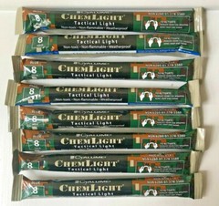 Lot of 8 Blue Cyalume Tactical Lightsticks 6″ Preppers Bug Out Bags 8 HR 08/23