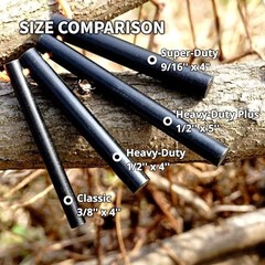 Heavy-Duty 1/2″ Thick Ferro Rods 2-Pack | XL Survival Fire Starter with Lanyard