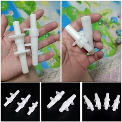 SquEqu 4 Set Pop-up Camping Tent Pole Joint Fittings 2.83 inches, White