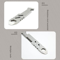 SquEqu 2 Pack Flint Fire Starter Striker Replacement Ferro Rod no, Silver
