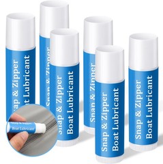 Fiada 12 Pcs Snap and Zipper Lubricant, Wax Marine Lube White, Blue