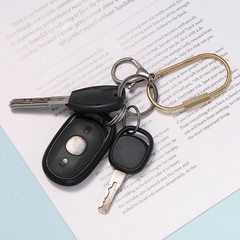 5pcs Brass Keychain Holder Clips for Car Keys and Handbags Outdoor Tool