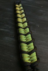 Handmade Color-Change «Framed Fishtail Belly» Paracord Bracelet for 7 3/4″ Wrist