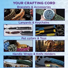 Teceum Paracord Type Iii 550 Reflective Neon Orange 200 Ft Tactical Rope