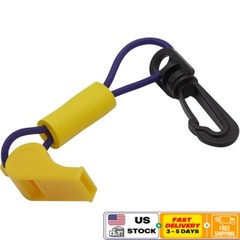 Durable Emergency Whistle W/ Floating Lanyard Life Vest Hiking Camping Safety US