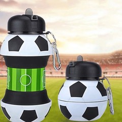 Fold Water Bottle Cups Mug Outdoor Sports Football Baseball Tennis Golf School