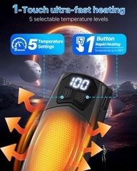 Kesguar Hand Warmers Rechargeable 2 Pack – 6000mAh Electric AI Black-Deep