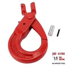 JTLB Clevis Slip Hook G80 Alloy Steel 3.15T Load Limit Safety Chain Hook for