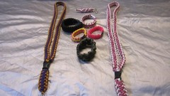 Bulk Lot Paracord 550 cord. Neck Lanyard. Wrist ID strap. key chain. Handmade #1