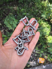Jy-Marine Stainless Steel Mini D Shackle, 4Mm, Silver Color,For Paracord Jewelry