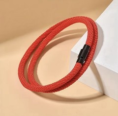 3pcs Double-Layer Survival Bracelet for Men, 4 mm / 19.5 cm