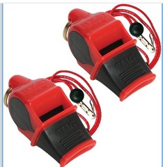 2 Pack / Fox 40 Sonik Blast Cushion Mouth Group Sports and Safety Loud Whistle