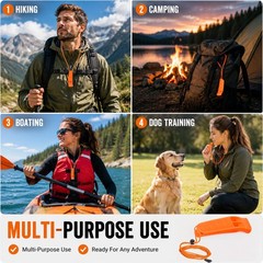110 Pcs Emergency Whistles with Lanyard Safety Survival Whistles Loud Blast o…