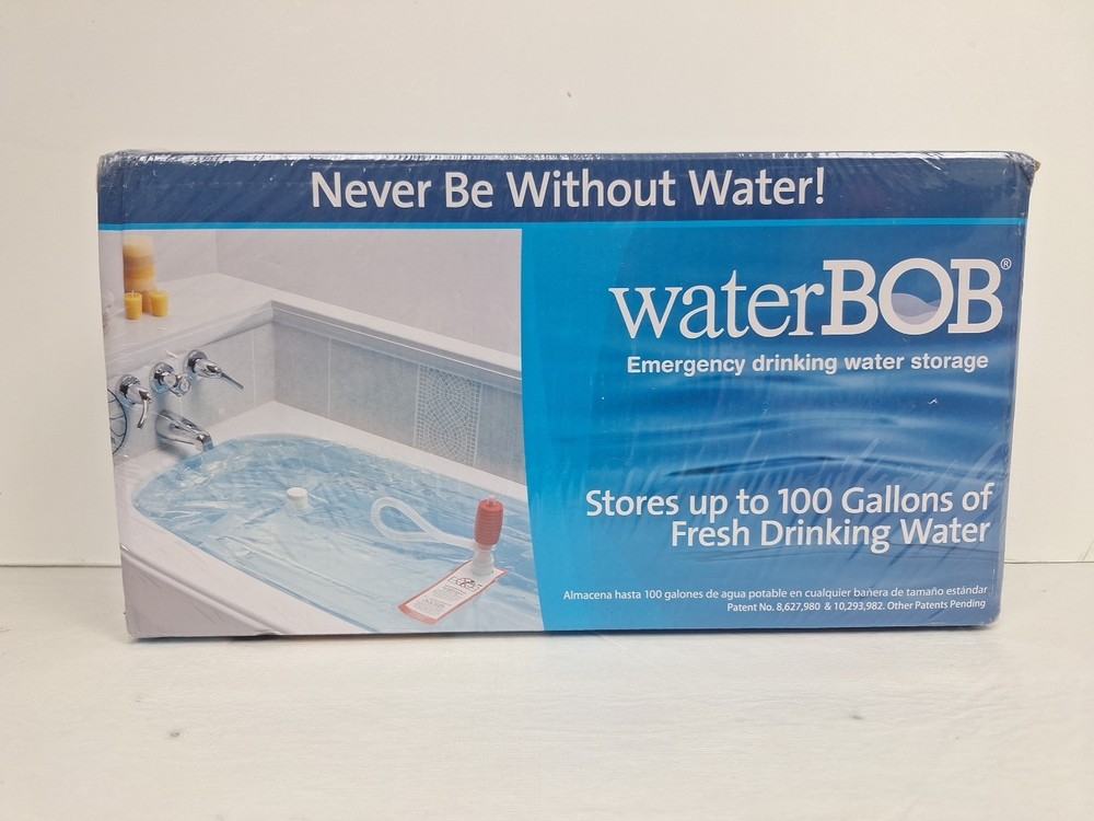 New WaterBOB Emergency 100-Gallon Drinking Water Storage Survival Kit Sealed