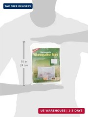Coghlan’s Rectangular Mosquito Net – Lightweight Mesh Canopy for Camping, Travel