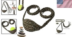 Paracord Balearic Shepherd Sling, 63 Inch Handcrafted Braided Slingshot, Roman