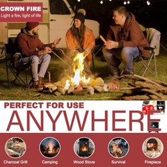 Quick-Light 100-Pack Fire Starter Pouches – Ideal for Charcoal BBQ & Wood Stoves