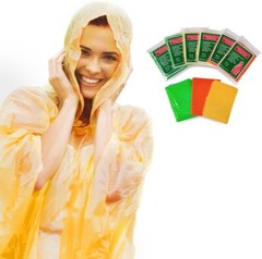 Always Prepared Lightweight Rain Ponchos with Hood – 6 Pack and BOGO Deal –