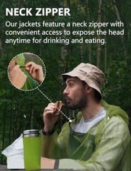 Mosquito Suits for Adults, Mesh Net Bug Jacket Large/X-Large Jacket Only