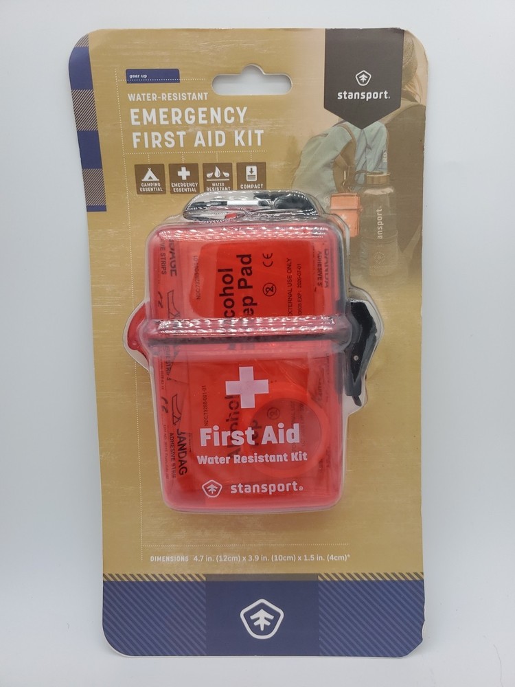 Stansport Water-Resistant Emergency First Aid Kit