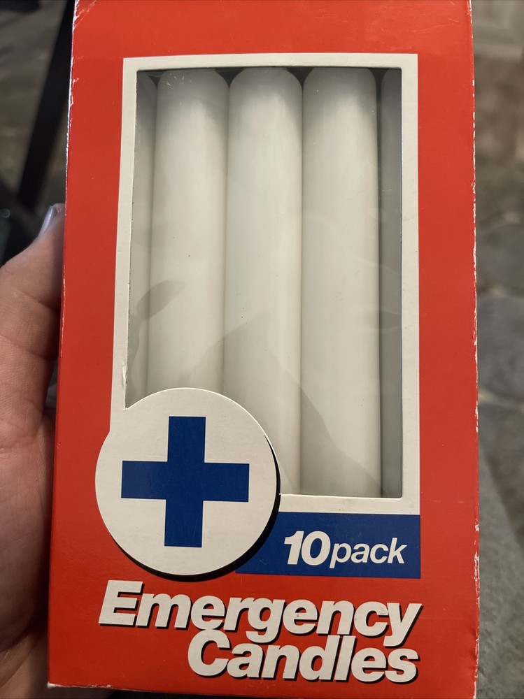 Emergency Candles 10 Pack New Old StockGeneral Household and Emergency Use White