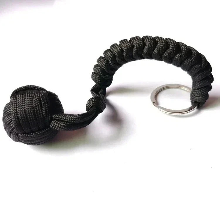 Paracord Monkey Fist Style Keychain Outdoor Hiking Accessory