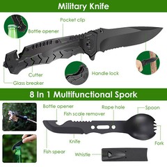 Survival Kit Tactical Emergency Survival Gear for Hiking Camping Backpacking
