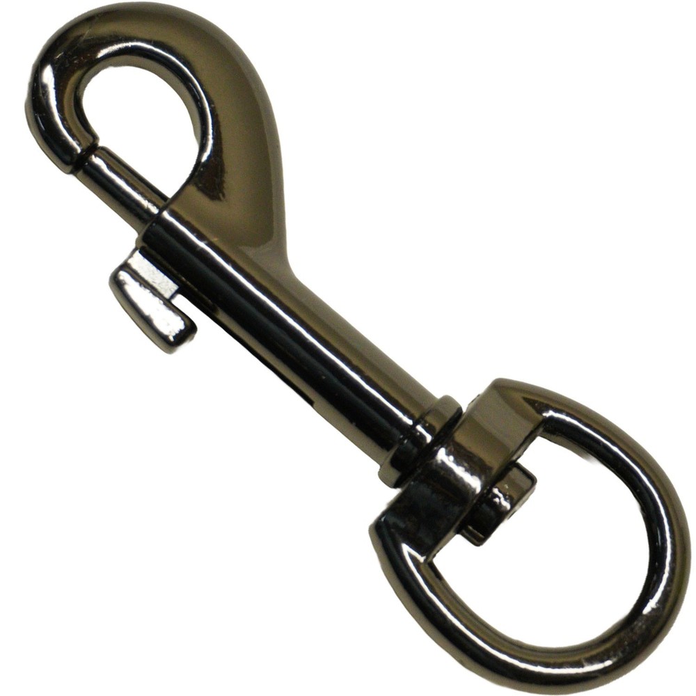 Gunmetal Dog Leash Clip – Heavy Duty Swivel Snap Hook for Pet Leads, DIY