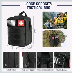 Survival Kits, 149Pcs Survival Gear First Aid Kit IFAK with Molle System