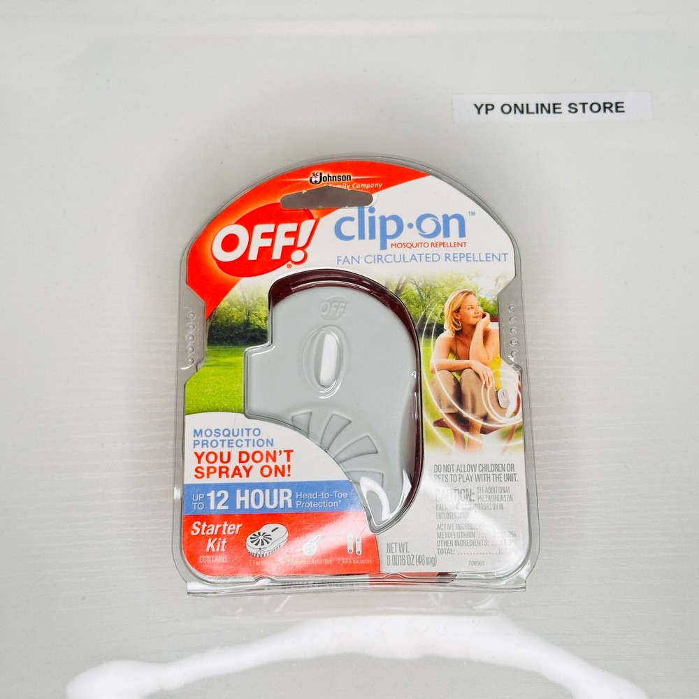 NEW OFF Clip On Mosquito Repellent Fan Starter Kit New and Sealed