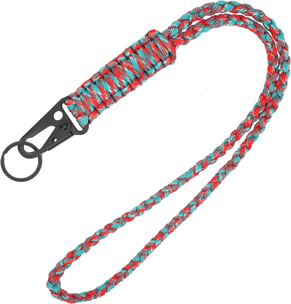 Heavy Duty Paracord Lanyard Keychain, Paracord Necklace Cell Phone Keychain Whis