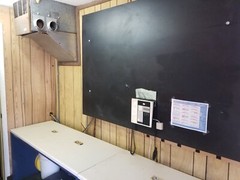 Construction prepper survival storage ham radio semi trailer generator a/c heat