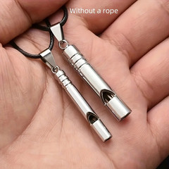 2Pcs Titanium Alloy Emergency Whistles – Loud, Durable Survival Gear for Outdoor