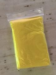 Mayday Emergency Poncho Hooded Lightweight Reusable Plastic Yellow 52 x 39