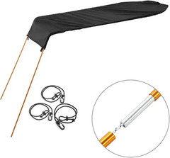 Kayak Sun Shade Awning Tent Inflatable Boat Canopy Sunscreen Rain Protectordetac