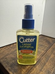 Cutter Lemon Eucalyptus Insect Repellent, No DEET Mosquito Repellent, 4oz New
