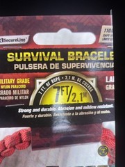 Box of 120 PARACORD Survival Bracelets 7’ Rope.Assorted Sizes & Colors.