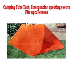 Shelter Tent 2 Person Tube Emergency Survival Hiking Camping Outdoor Portable
