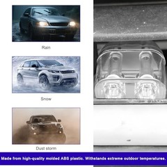 Deer Whistles for Car, Deer Warning Device with Adhesive 4 PCS Transparent