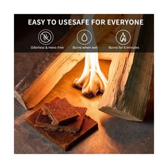 Fire Starters 160 Pcs for Campfire Fire Pit Wood Stove Waterproof Odorless
